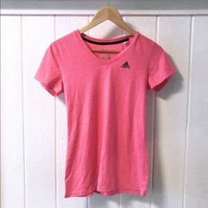 NWOT ADIDAS PINK WORKOUT TEE